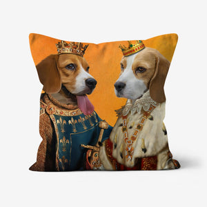 The Rulers: Custom Pet Pillow - Paw & Glory - Dog Portraits - Pet Portraits