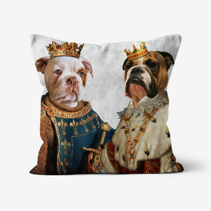 The Rulers: Custom Pet Pillow - Paw & Glory - Dog Portraits - Pet Portraits