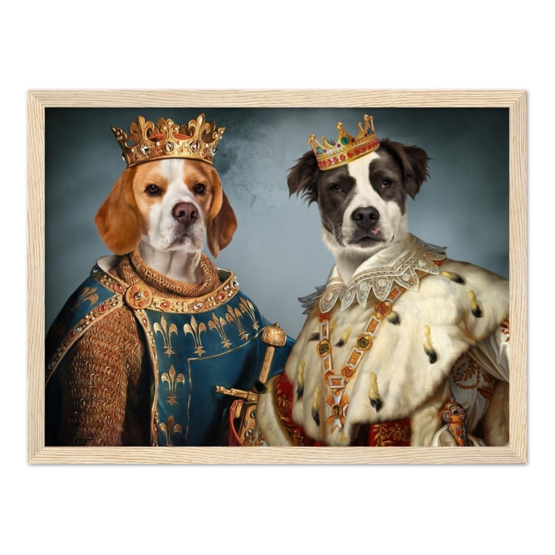 The Rulers: Custom Pet Portrait - Paw & Glory - Dog Portraits - Pet Portraits