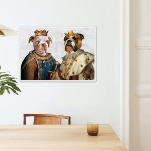 The Rulers: Custom Pet Portrait - Paw & Glory - Dog Portraits - Pet Portraits