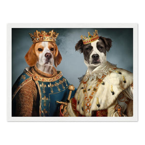 The Rulers: Custom Pet Portrait - Paw & Glory - Dog Portraits - Pet Portraits