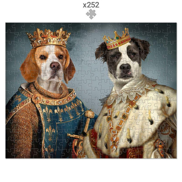 The Rulers: Custom Pet Puzzle | royal pet portrait | Paw & Glory