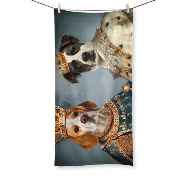The Rulers: Custom Pet Towel | royal pet portrait | Paw & Glory