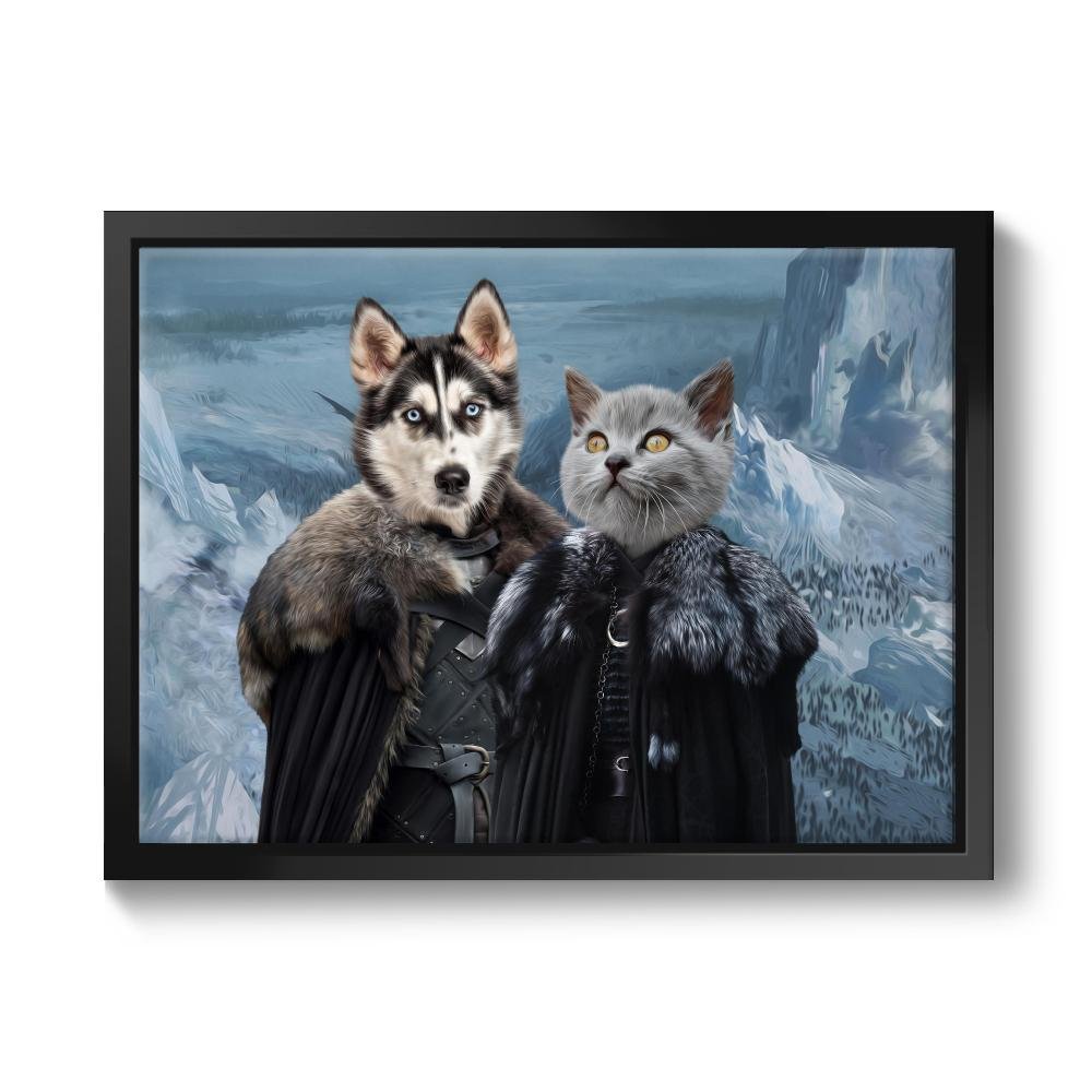Pet Portraits | The Rulers (GOT Inspired): Custom Pet Canvas | Paw & Glory