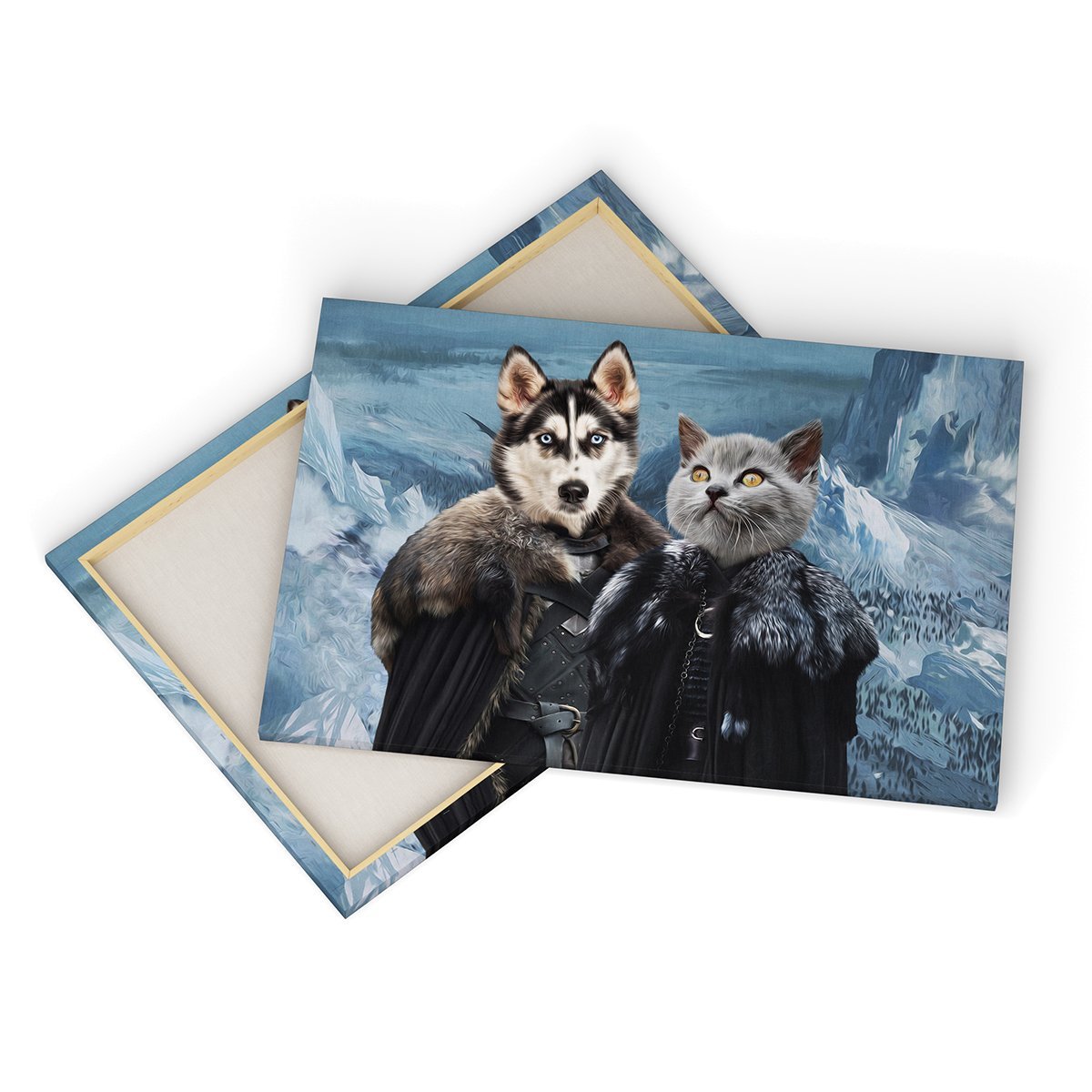 Pet Portraits | The Rulers (GOT Inspired): Custom Pet Canvas | Paw & Glory