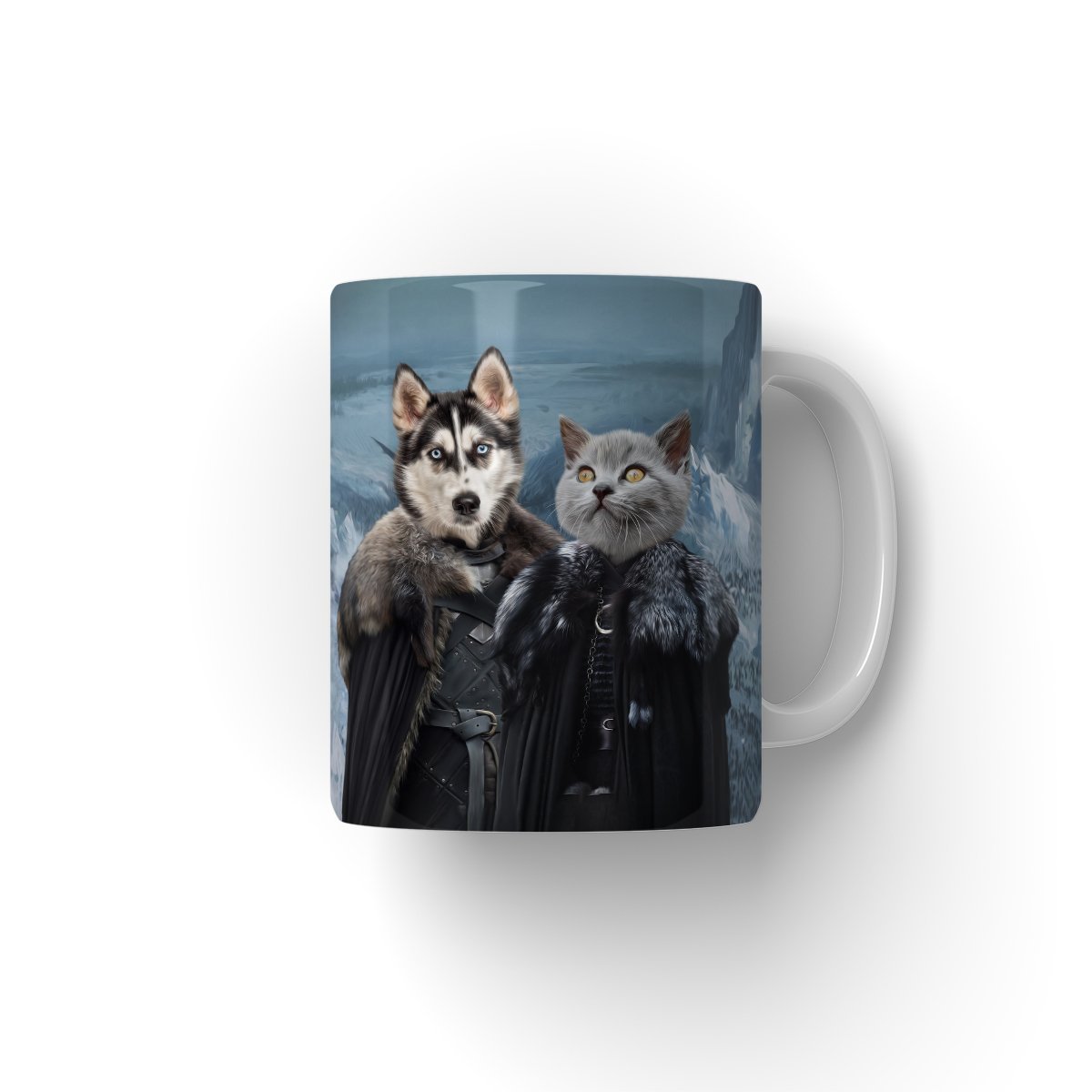 The Rulers (GOT Inspired): Custom Pet Coffee Mug - Paw & Glory - Dog Portraits - Pet Portraits