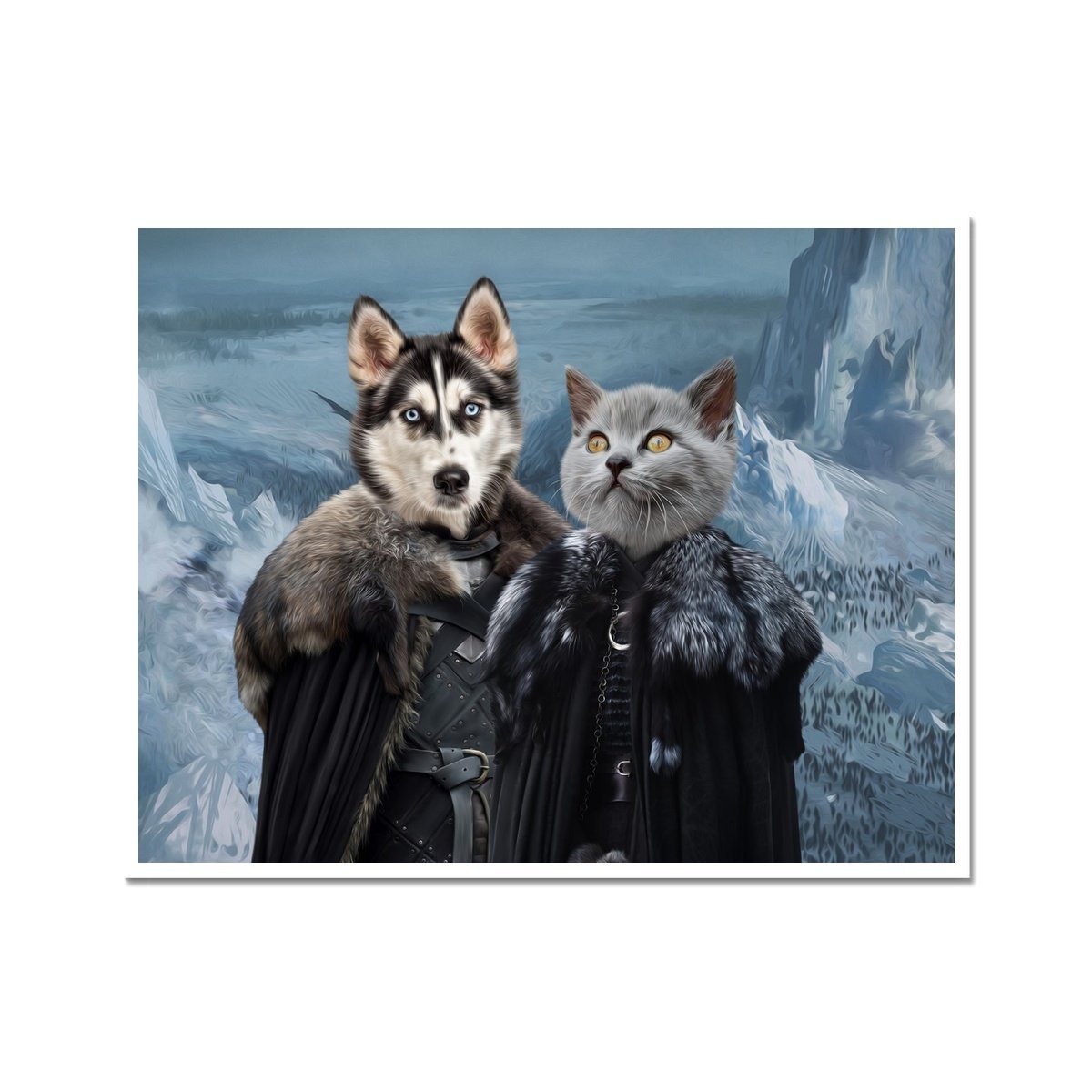 Fantasy Rulers Custom Pet Poster | Custom Pet Portrait Print | Paw & Glory