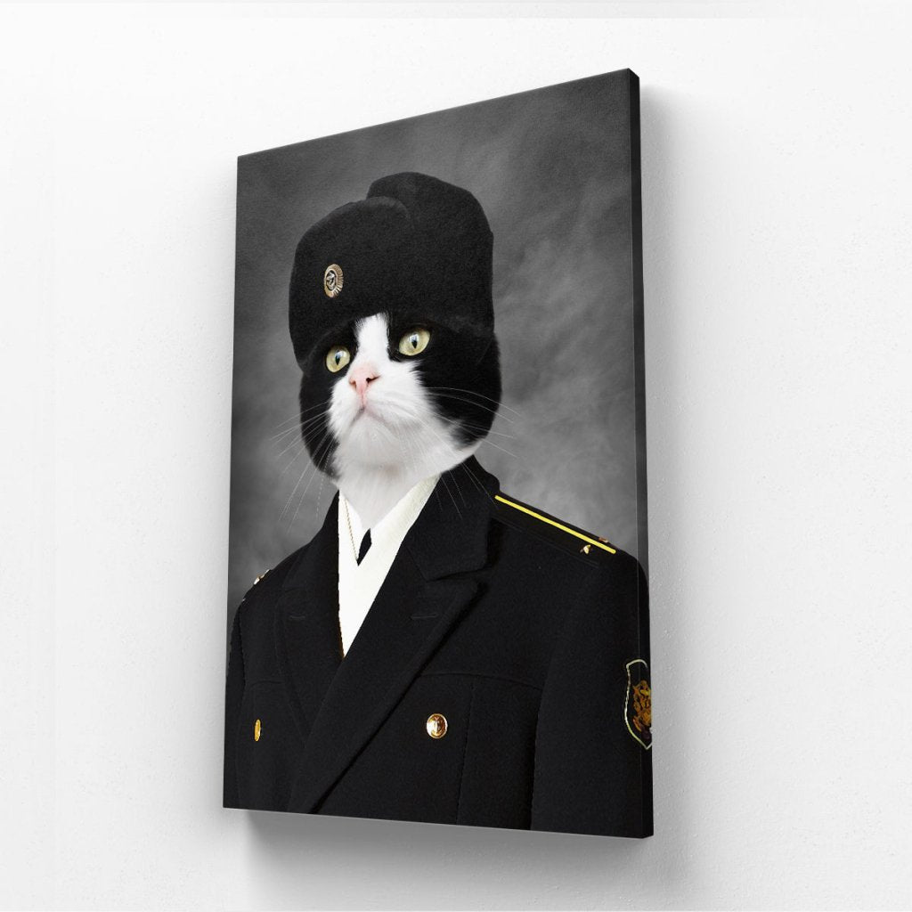 Pet Portraits | The Russian Cadet: Custom Pet Canvas | Paw & Glory