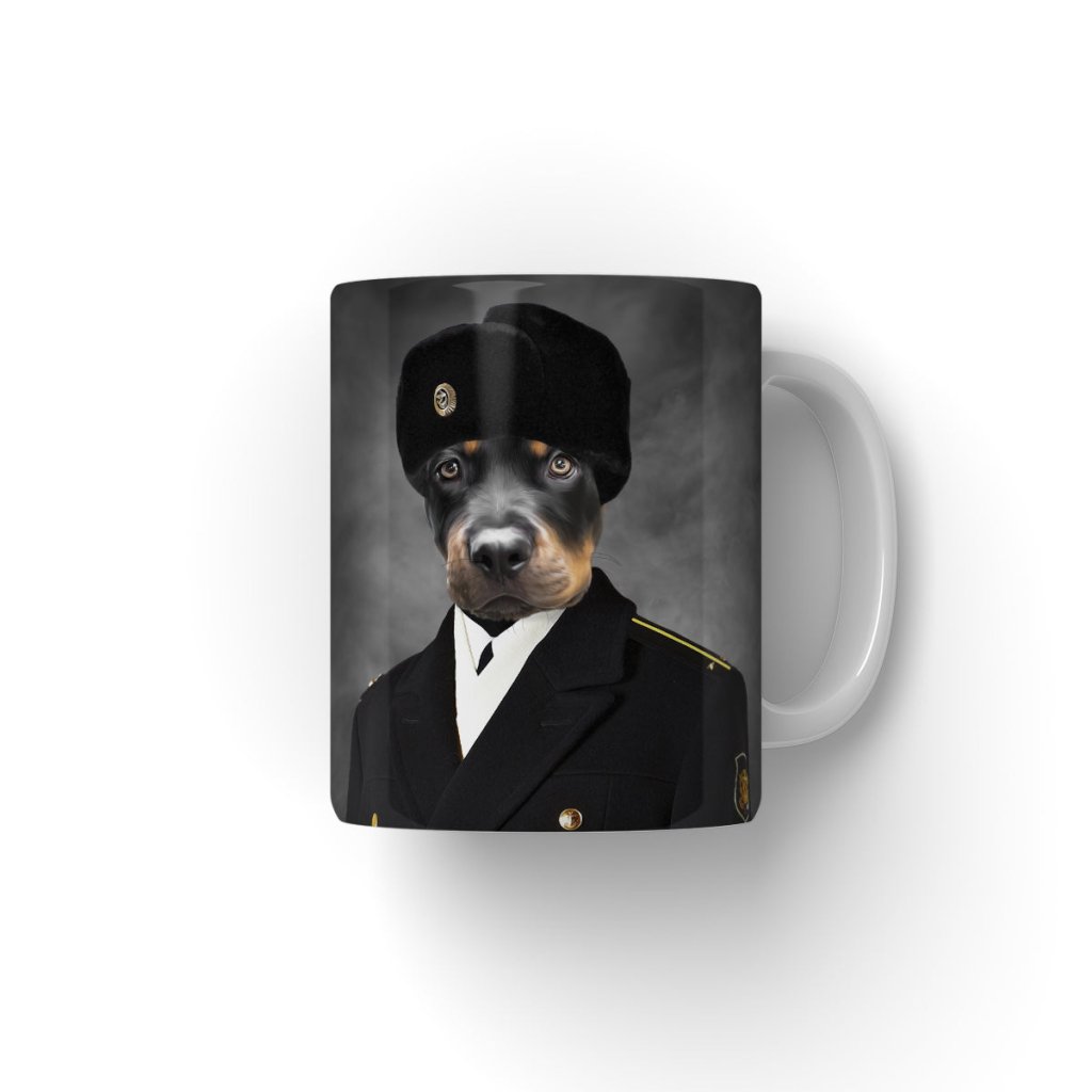 Pet Portraits | The Russian Cadet: Custom Pet Coffee Mug | Paw & Glory