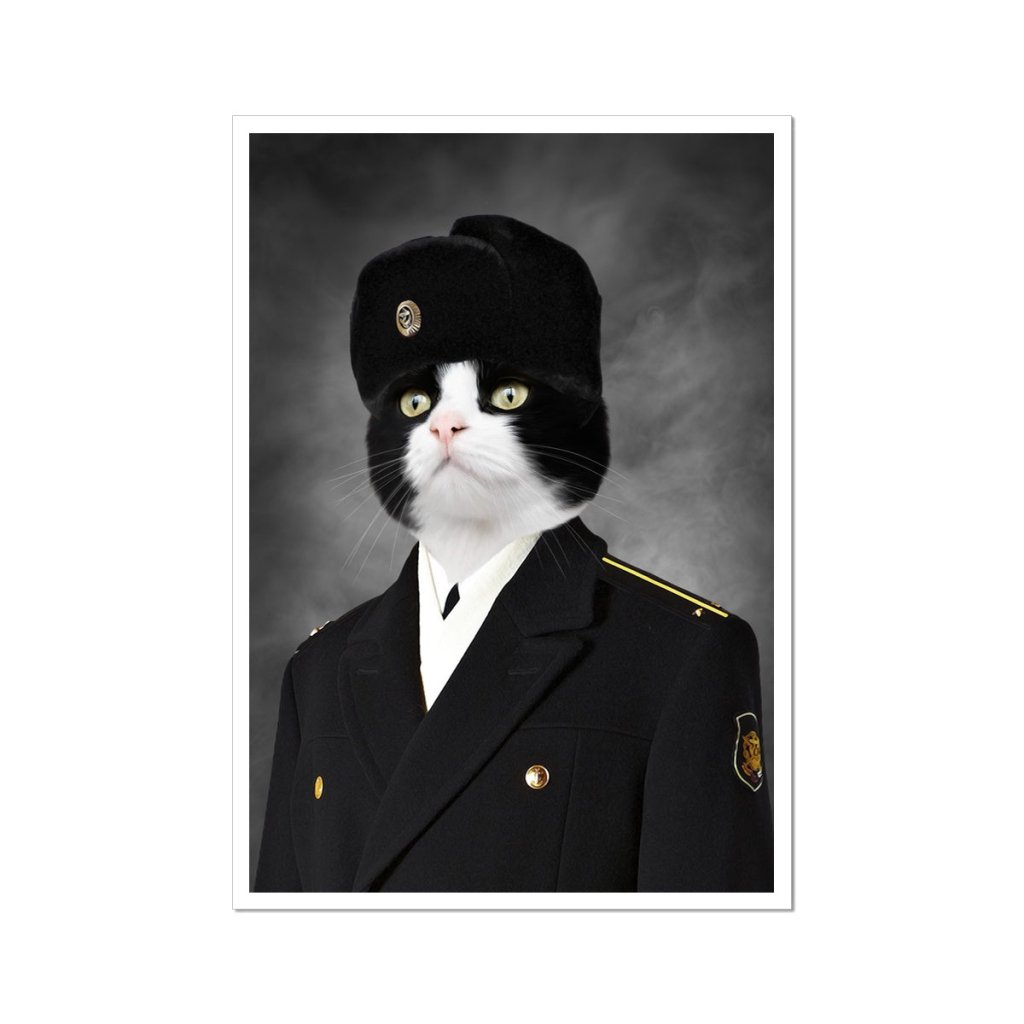 Pet Portraits | The Russian Cadet: Custom Pet Poster | Paw & Glory