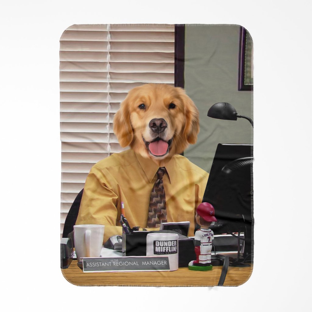 Office Temp Custom Pet Blanket | Personalized Pet Gift | Paw & Glory