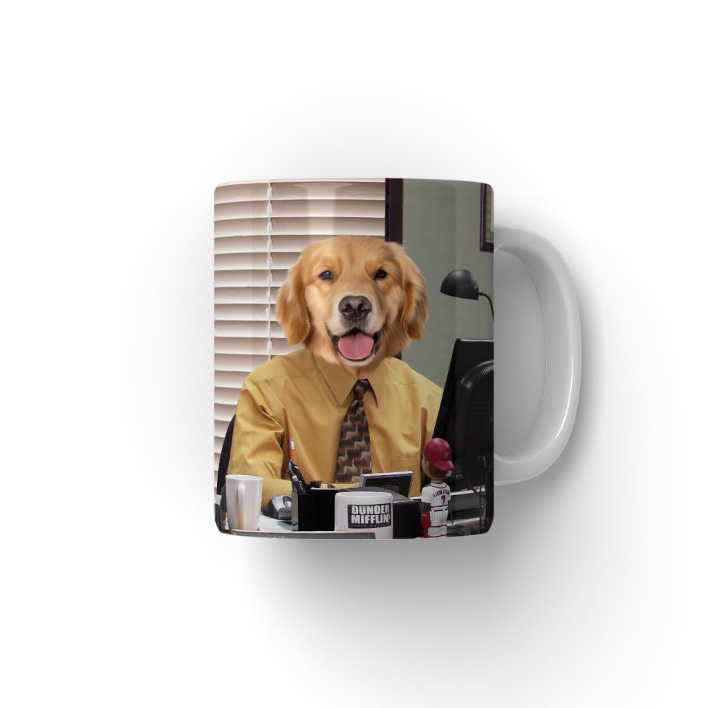 Office Temp Custom Pet Coffee Mug | Funny Pet Portrait Gift | Paw & Glory