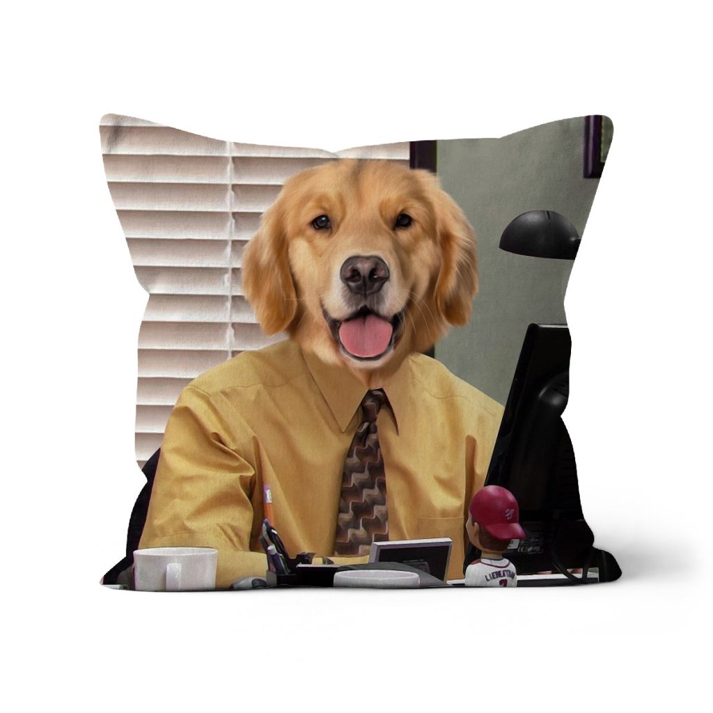 Pet Portraits | The Ryan (The Office USA Inspired): Custom Pet Pillow | Paw & Glory