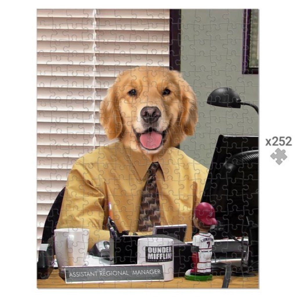 The Ryan (The Office USA Inspired): Custom Pet Puzzle - Paw & Glory - Dog Portraits - Pet Portraits