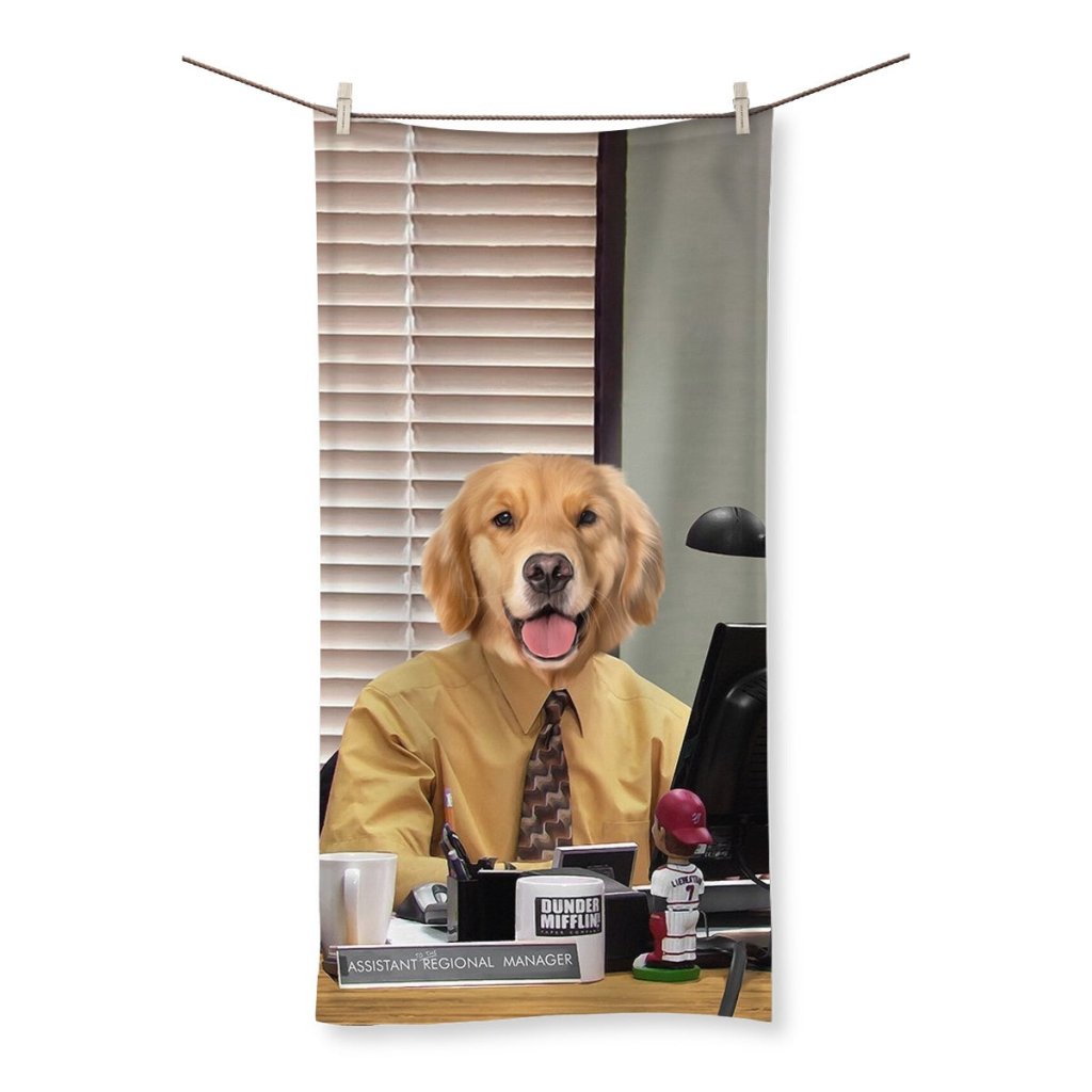 Office Temp Custom Pet Towel | Custom Pet Portrait | Paw & Glory