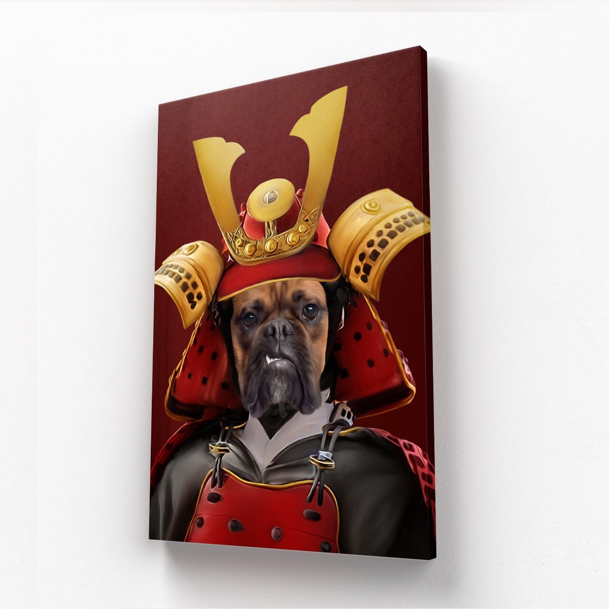 Pet Portraits | The Samurai: Custom Pet Canvas | Paw & Glory