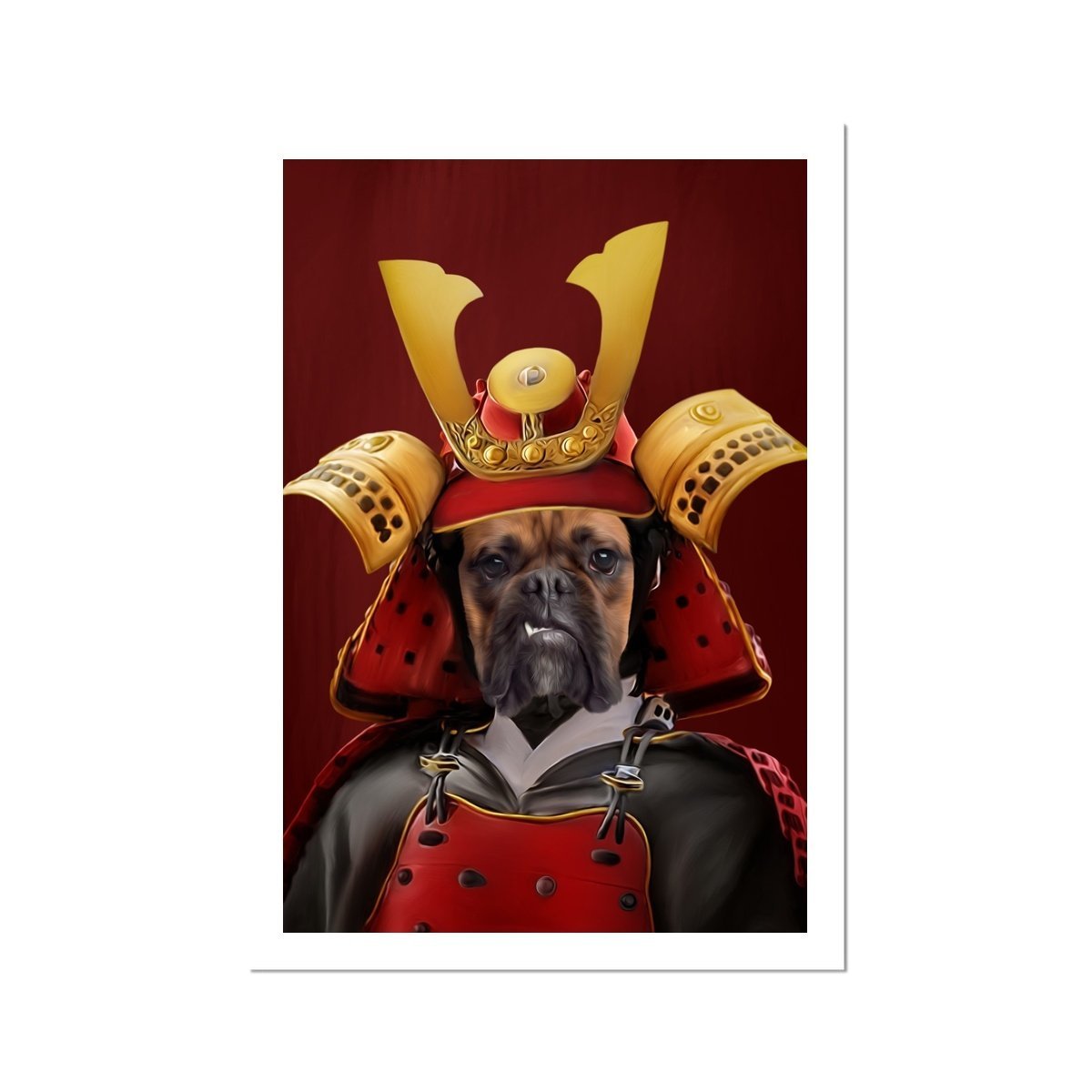 Pet Portraits | The Samurai: Custom Pet Poster | Paw & Glory