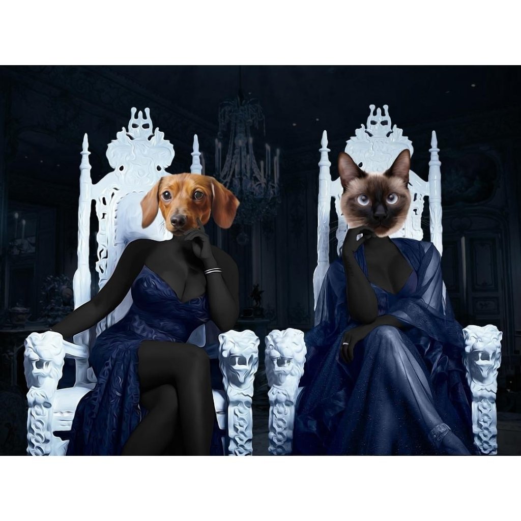 The Sassy Housewives Of Atlanta: Custom Digital Download Pet Portrait - Paw & Glory - Dog Portraits - Pet Portraits