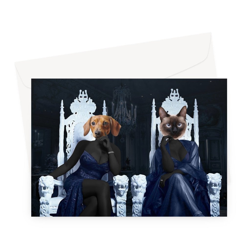 Pet Portraits | The Sassy Housewives Of Atlanta: Custom Pet Greeting Card | Paw & Glory