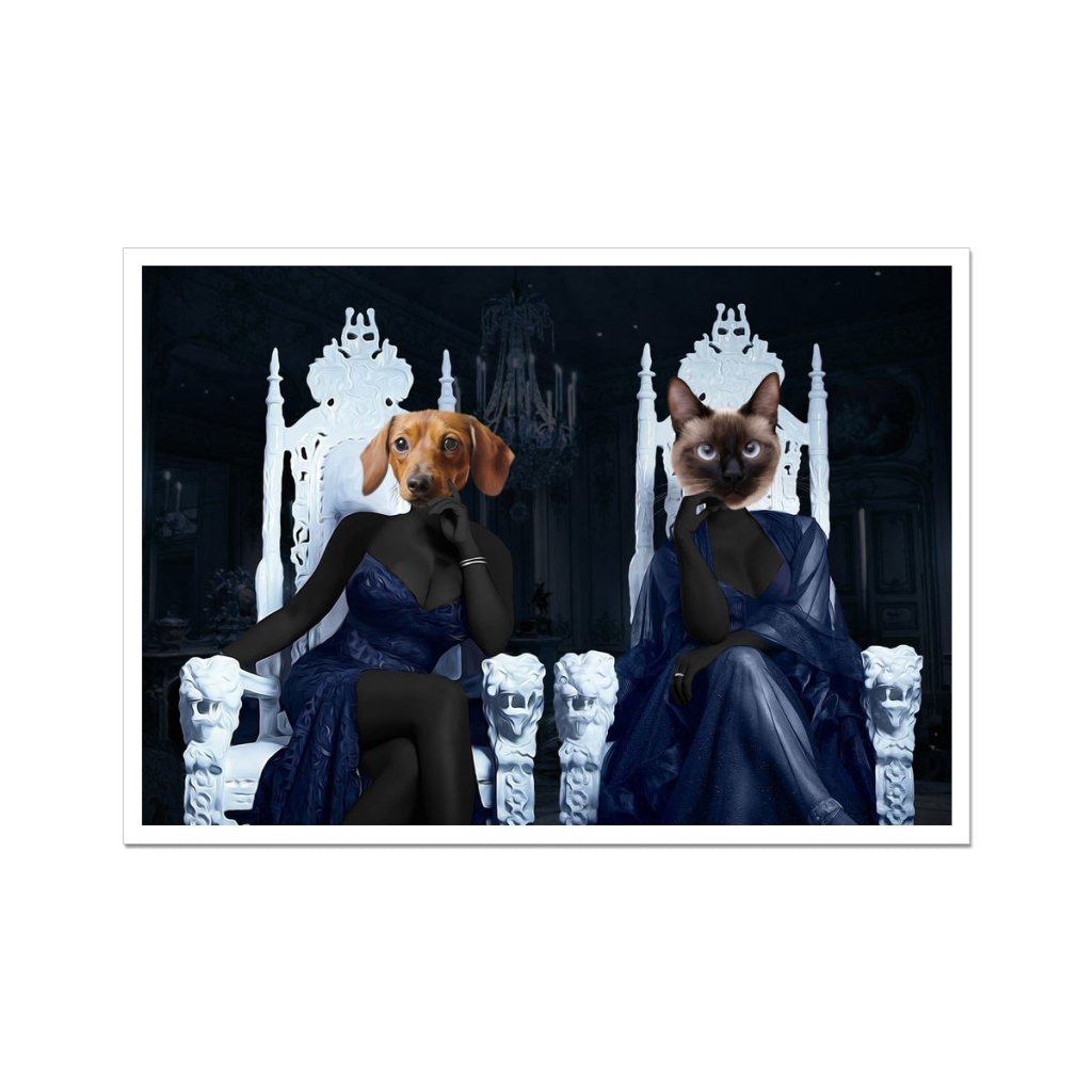 Pet Portraits | The Sassy Housewives Of Atlanta: Custom Pet Poster | Paw & Glory