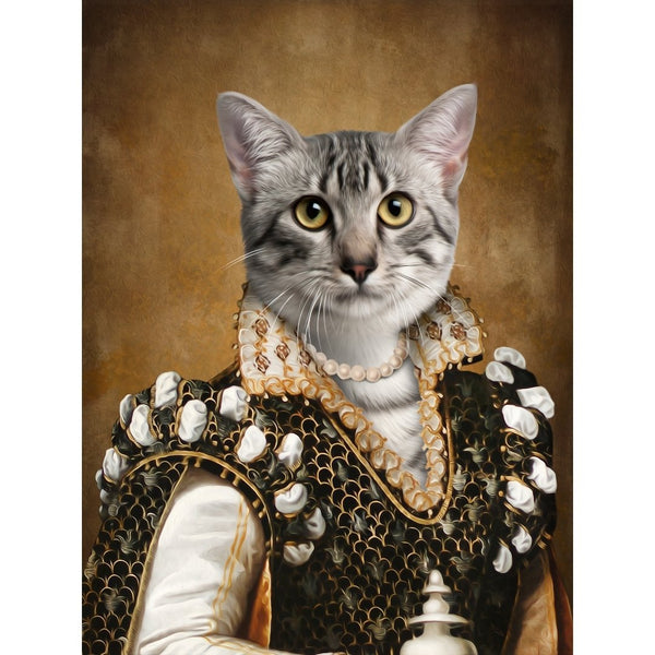 The Savant: Custom Digital Download Pet Portrait | royal pet portrait | Paw & Glory