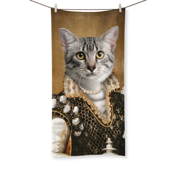 The Savant: Custom Pet Towel | royal pet portrait | Paw & Glory