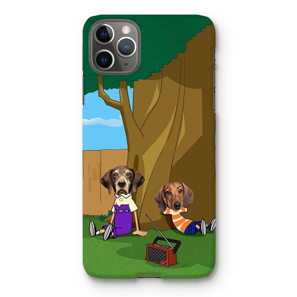 Cartoon Schemer Duo Custom Pet Phone Case | Custom Pet Artwork | Paw & Glory