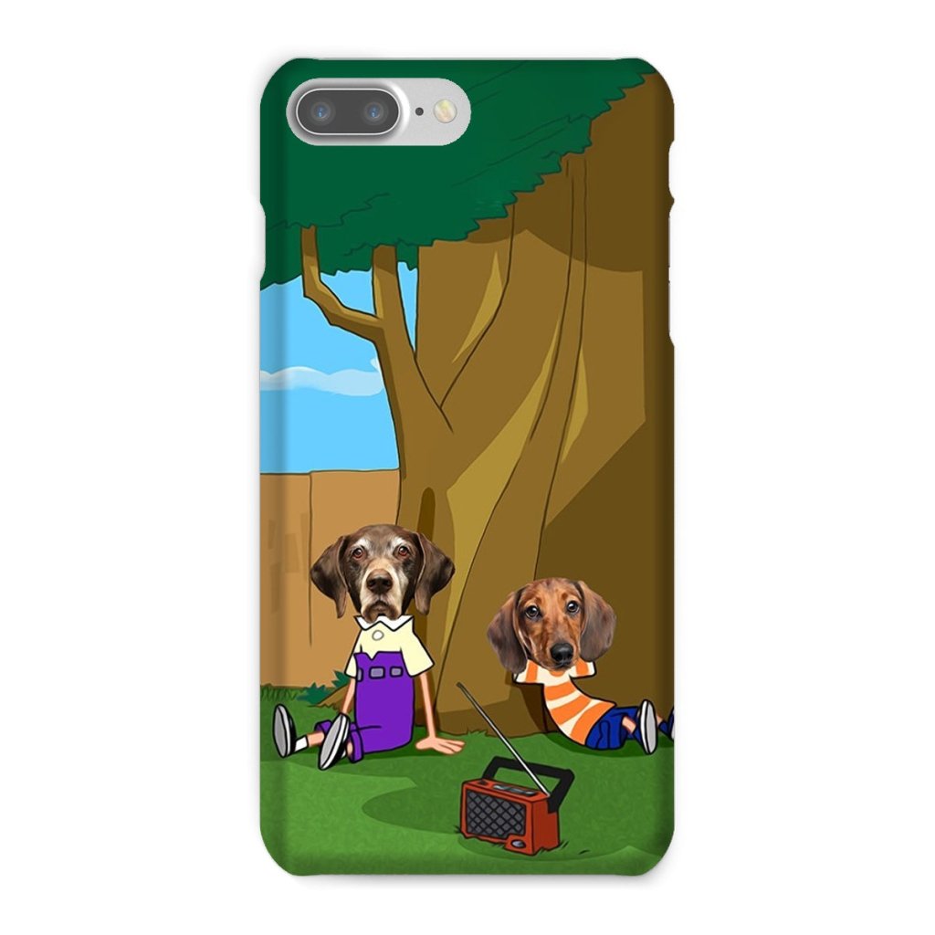 Cartoon Schemer Duo Custom Pet Phone Case | Custom Pet Artwork | Paw & Glory