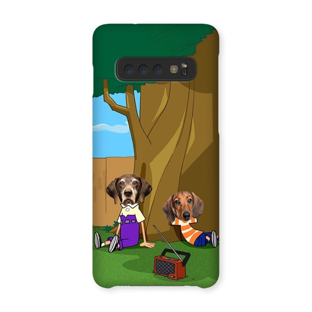 Cartoon Schemer Duo Custom Pet Phone Case | Custom Pet Artwork | Paw & Glory