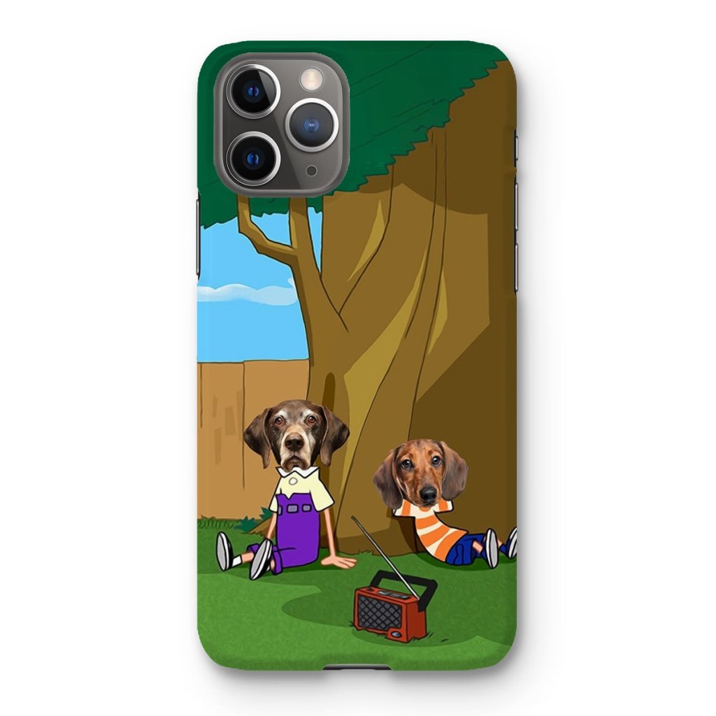 Cartoon Schemer Duo Custom Pet Phone Case | Custom Pet Artwork | Paw & Glory