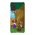 Cartoon Schemer Duo: Custom Pet Phone Case