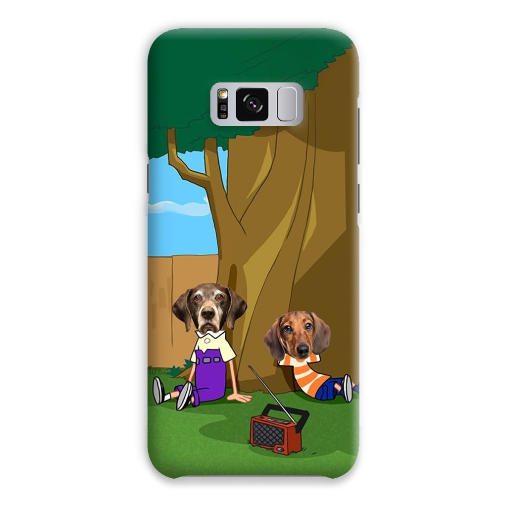 Cartoon Schemer Duo Custom Pet Phone Case | Custom Pet Artwork | Paw & Glory