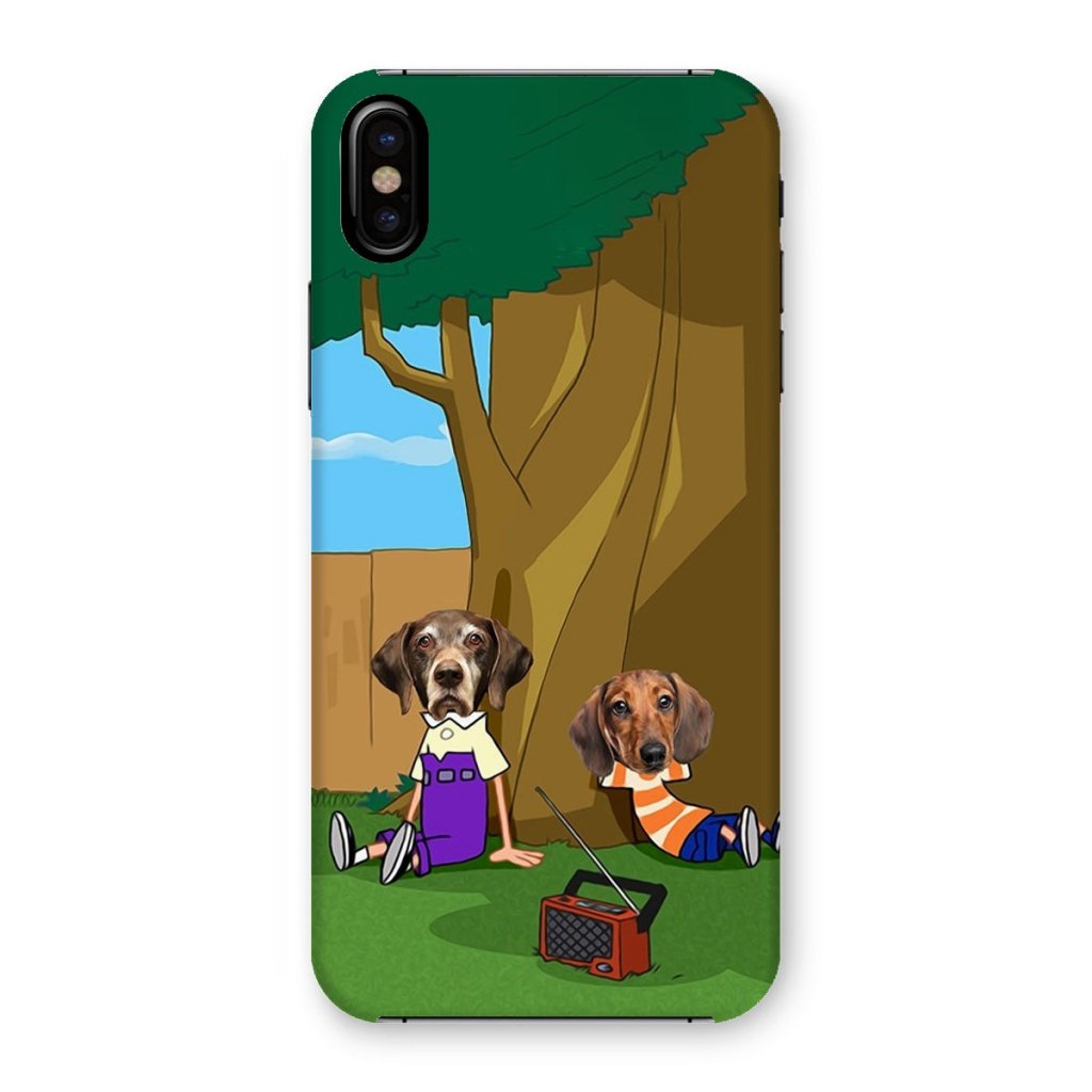 Cartoon Schemer Duo Custom Pet Phone Case | Custom Pet Artwork | Paw & Glory