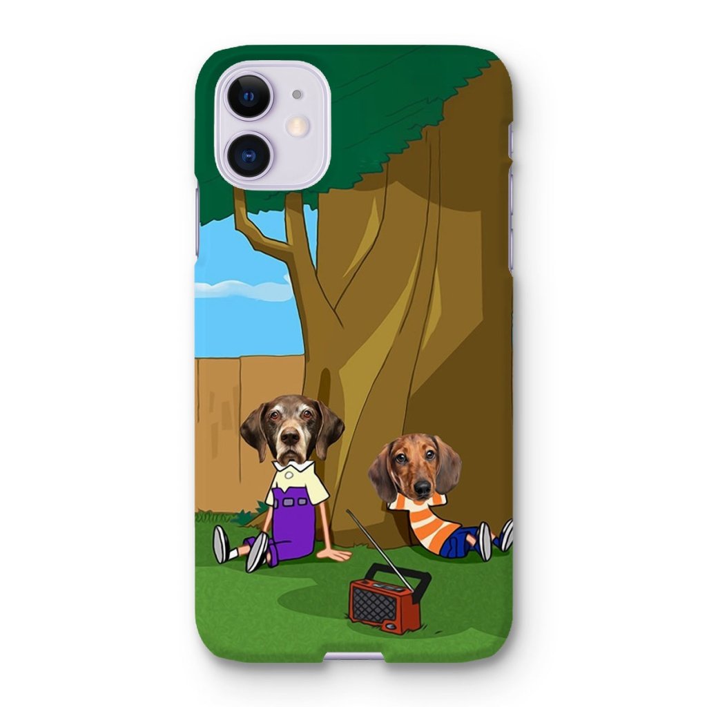 Cartoon Schemer Duo Custom Pet Phone Case | Custom Pet Artwork | Paw & Glory