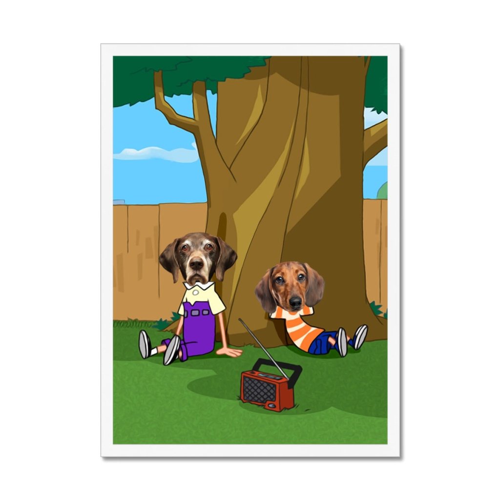 Pet Portraits | The Schemers (Phineas and Ferb Inspired): Custom Pet Portrait | Paw & Glory
