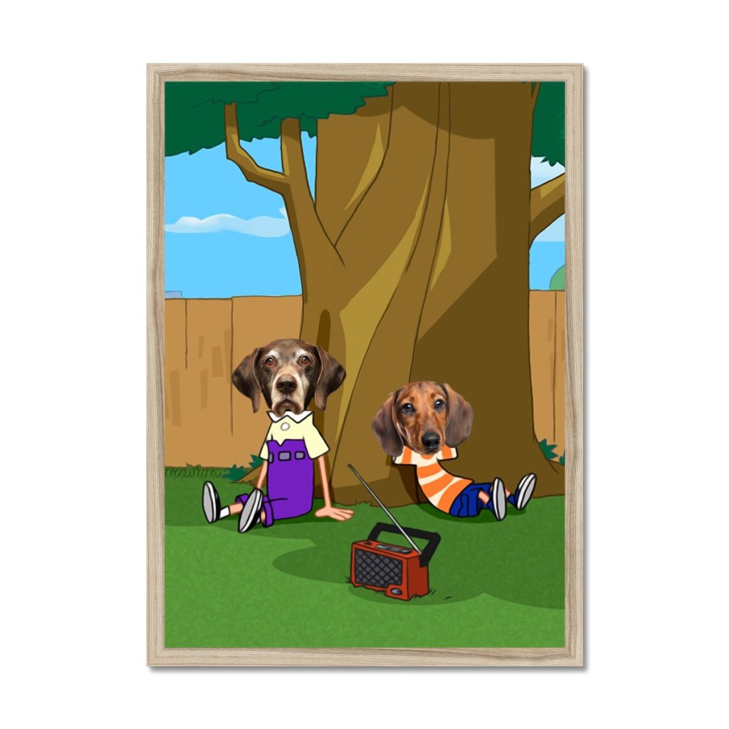 Pet Portraits | The Schemers (Phineas and Ferb Inspired): Custom Pet Portrait | Paw & Glory