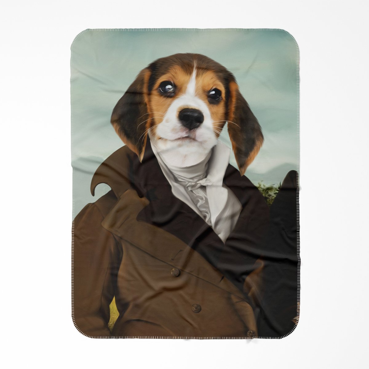 The Scholar: Custom Pet Blanket - Paw & Glory - Dog Portraits - Pet Portraits