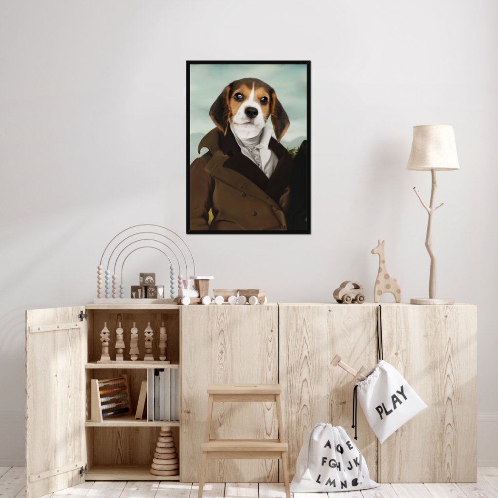 Pet Portraits | The Scholar: Custom Pet Portrait | Paw & Glory