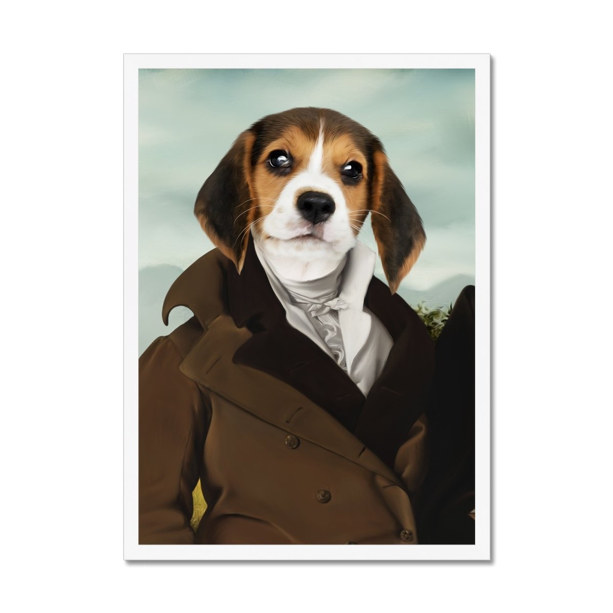 The Scholar: Custom Pet Portrait - Paw & Glory - Dog Portraits - Pet Portraits