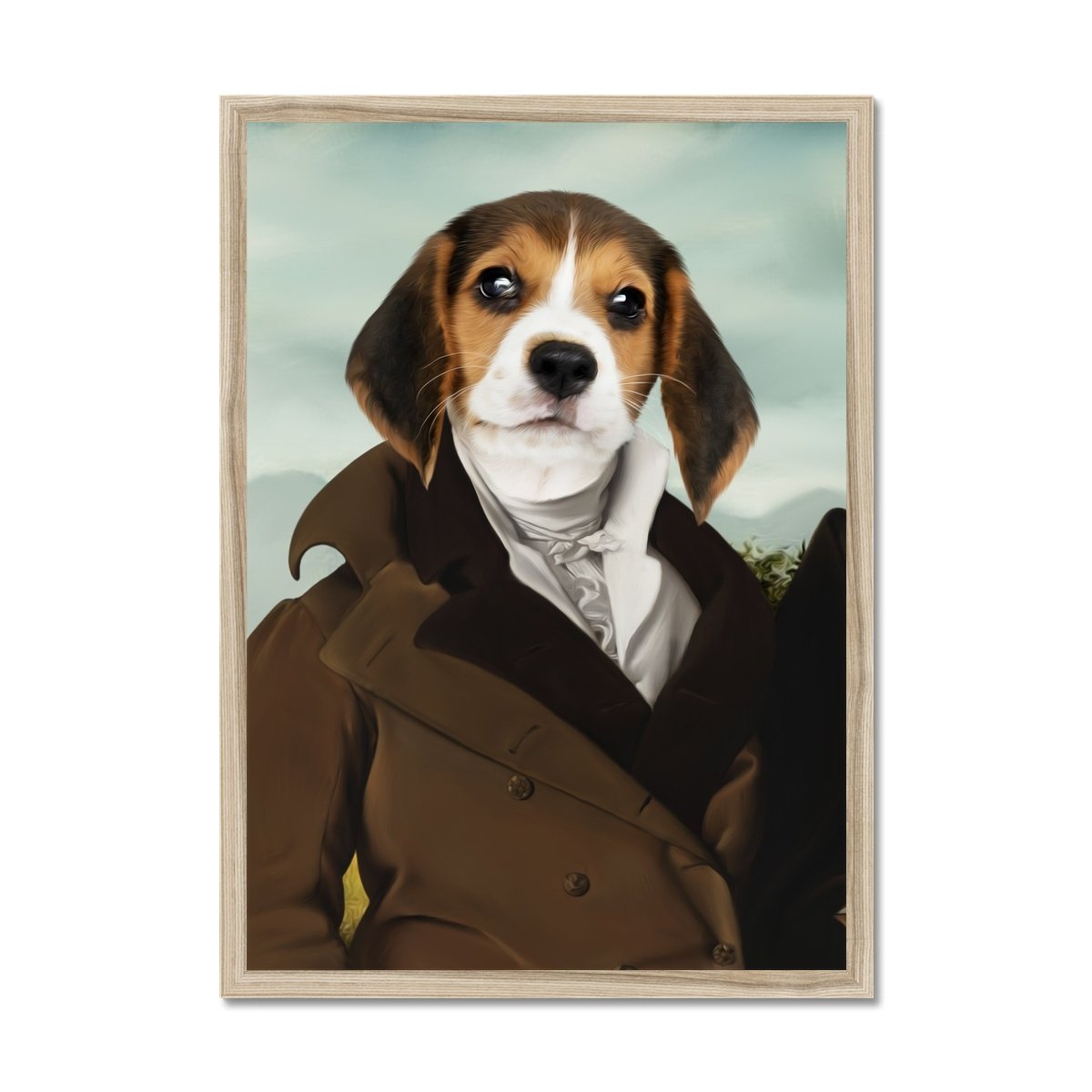 The Scholar: Custom Pet Portrait - Paw & Glory - Dog Portraits - Pet Portraits