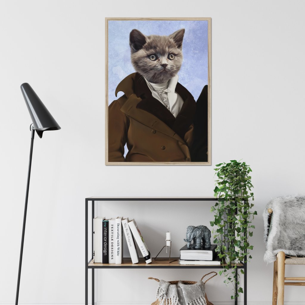 Pet Portraits | The Scholar: Custom Pet Portrait | Paw & Glory