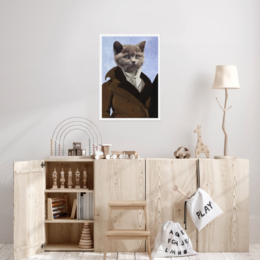 Pet Portraits | The Scholar: Custom Pet Poster | Paw & Glory