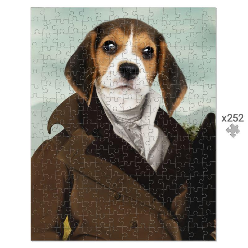 Pet Portraits | The Scholar: Custom Pet Puzzle | Paw & Glory