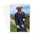 The Scottish Gent: Custom Pet Greeting Card