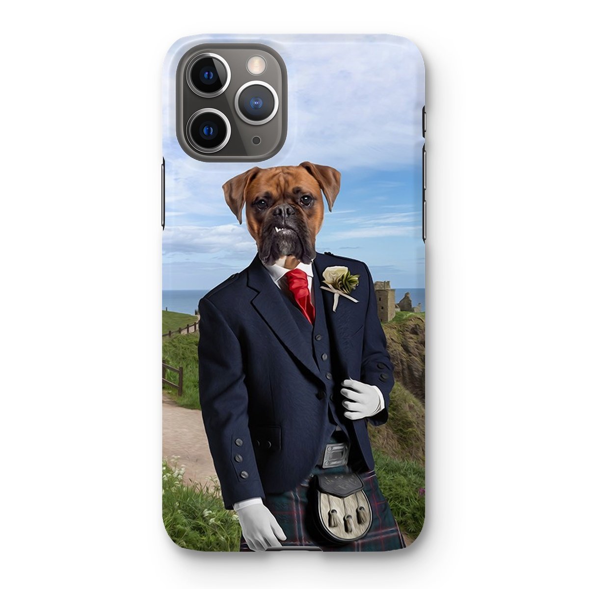 Pet Portraits | The Scottish Gent: Custom Pet Phone Case | Paw & Glory