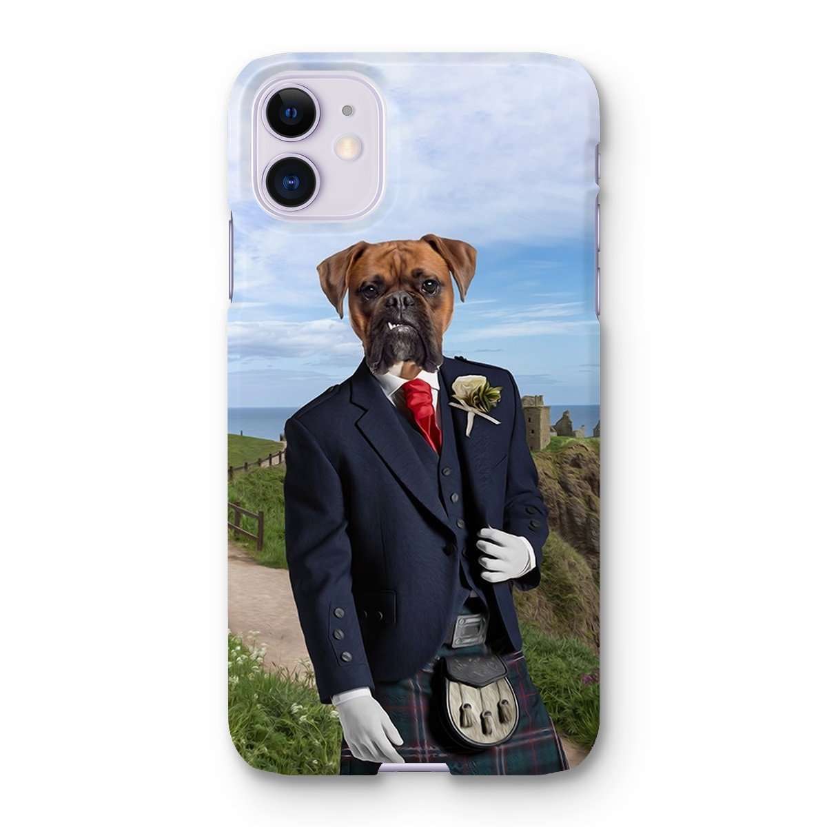 Pet Portraits | The Scottish Gent: Custom Pet Phone Case | Paw & Glory