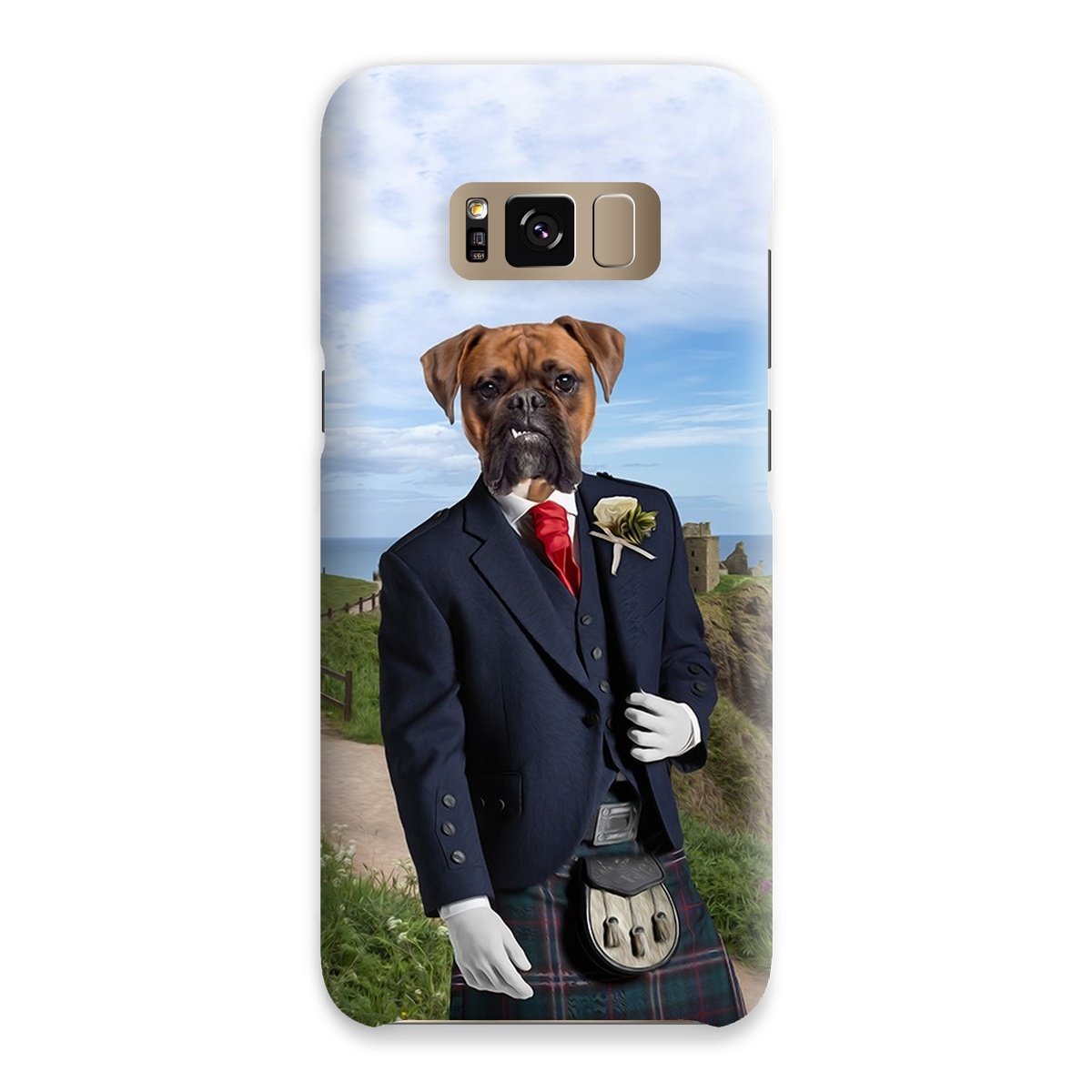 Pet Portraits | The Scottish Gent: Custom Pet Phone Case | Paw & Glory