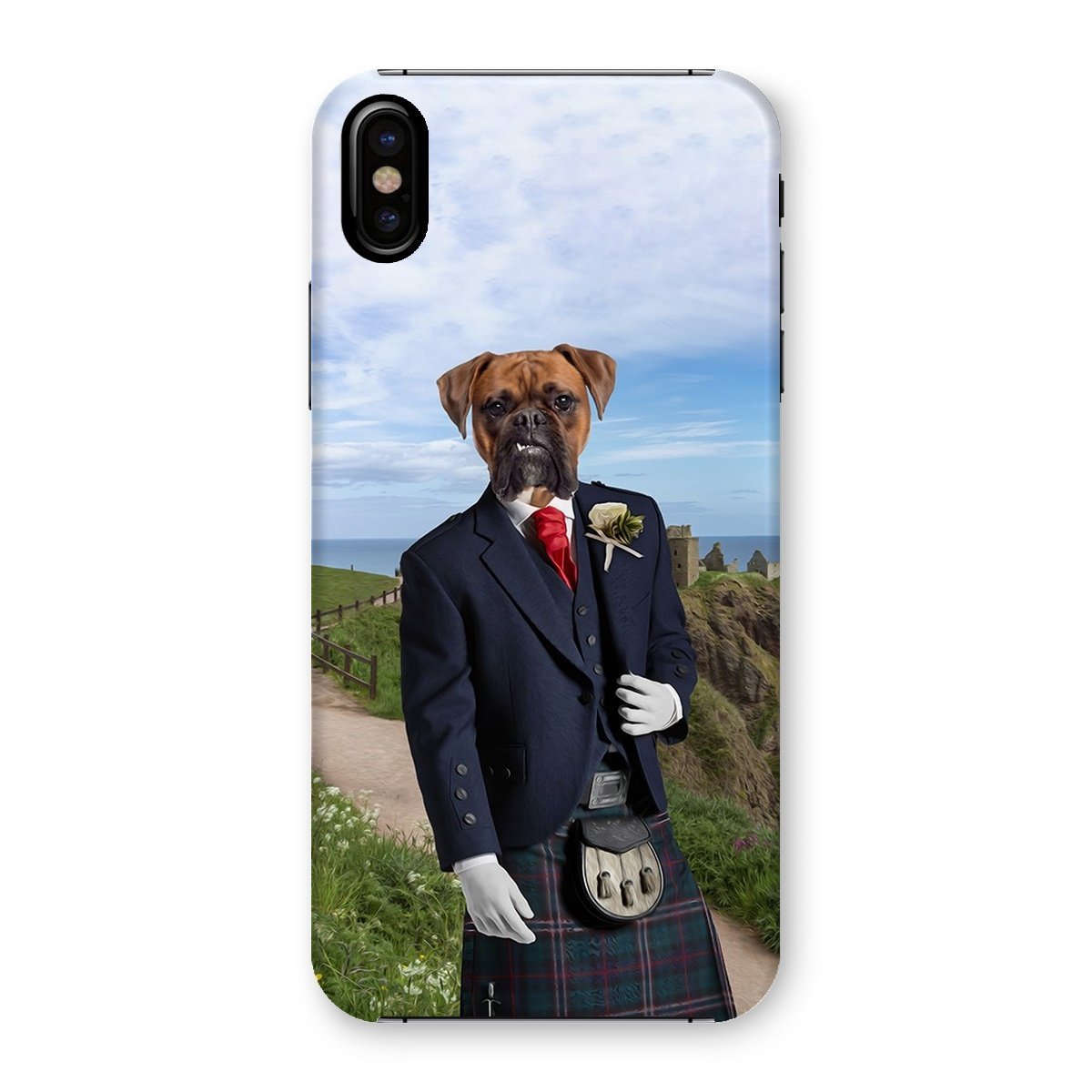 Pet Portraits | The Scottish Gent: Custom Pet Phone Case | Paw & Glory