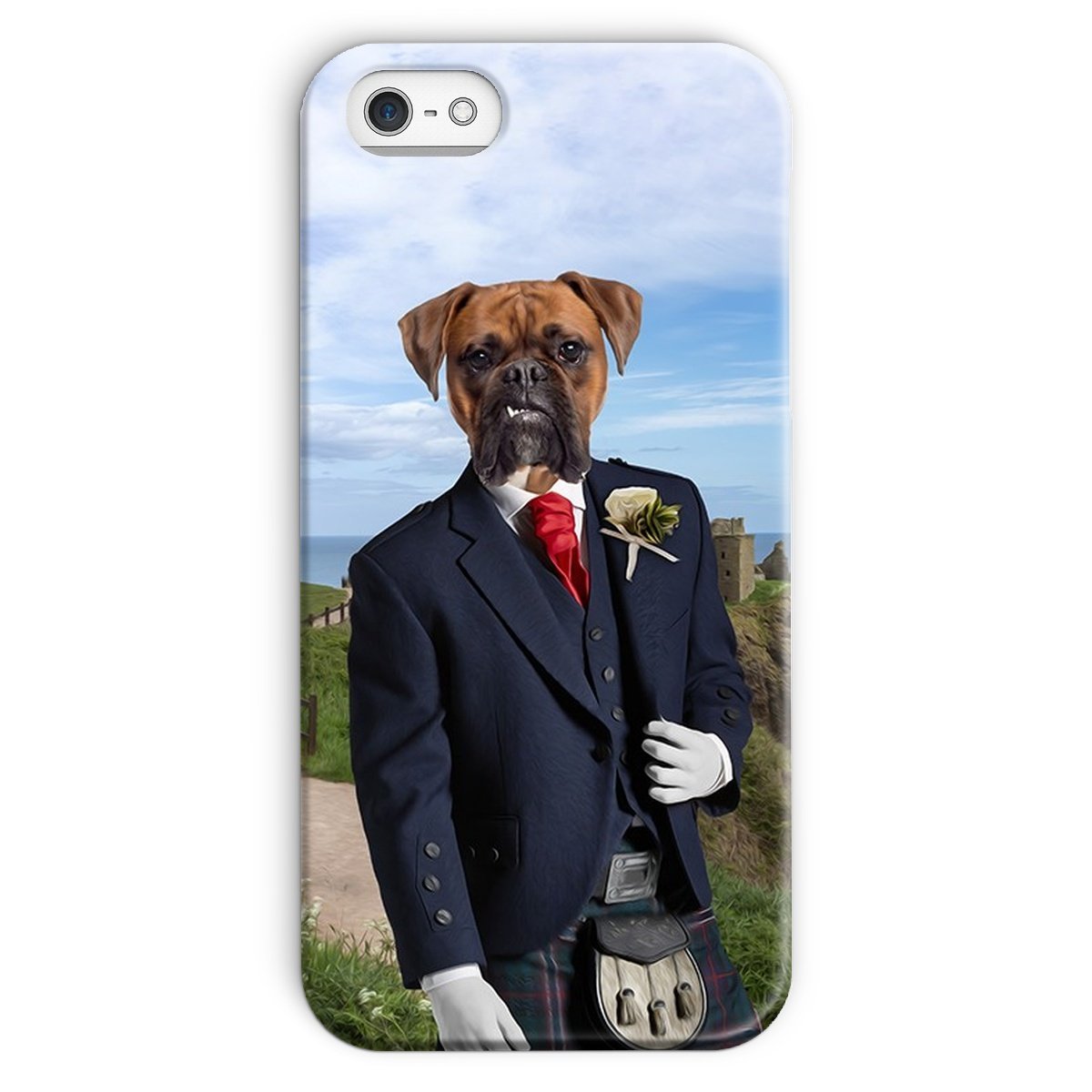 Pet Portraits | The Scottish Gent: Custom Pet Phone Case | Paw & Glory