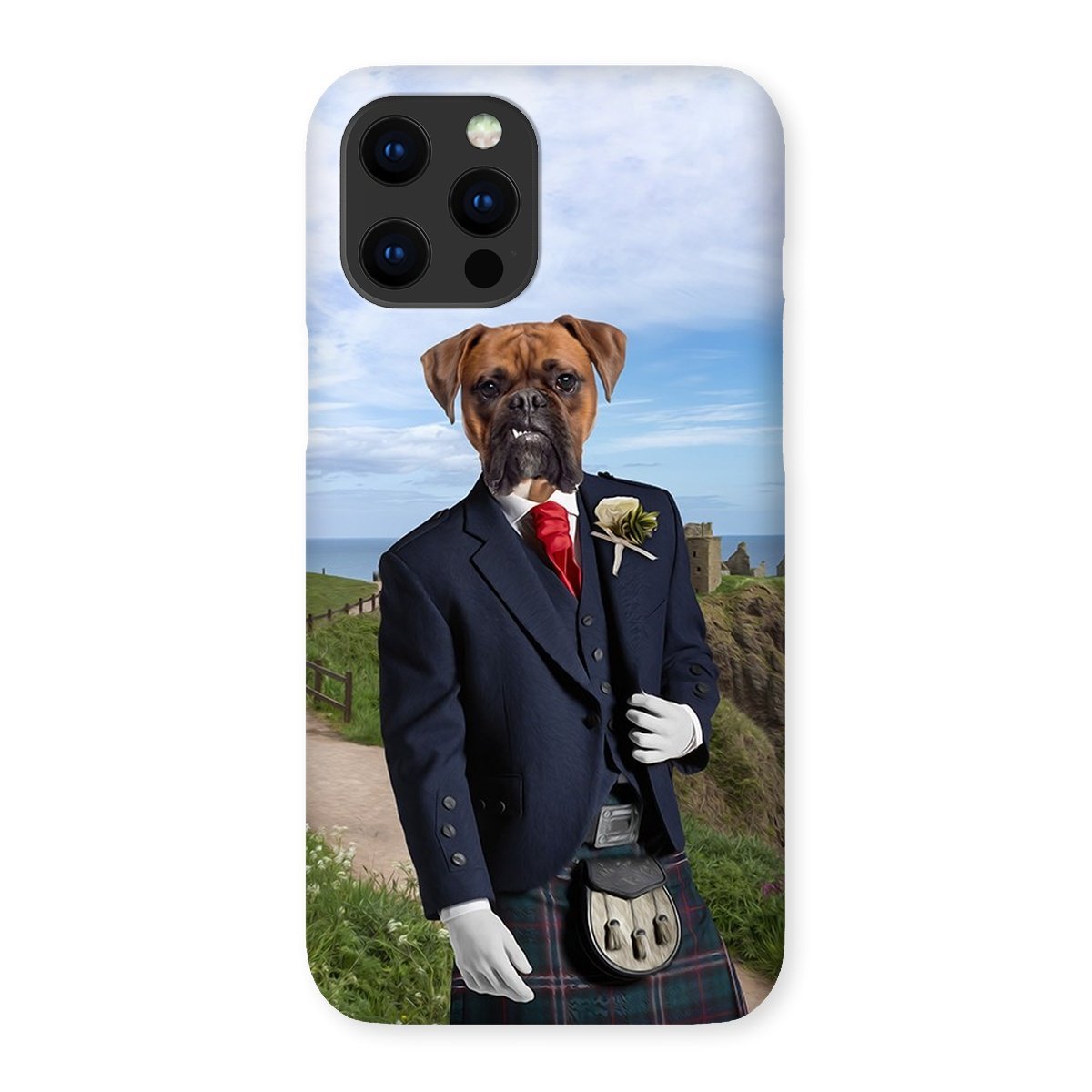 Pet Portraits | The Scottish Gent: Custom Pet Phone Case | Paw & Glory